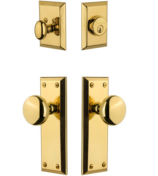 Fifth Avenue Single Cylinder Entry Door Lock Set, Grandeur FAVFAVCOM