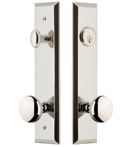 Single Cylinder Fifth Avenue Tall Plate Entryset, Grandeur FAVFAV19ENTR