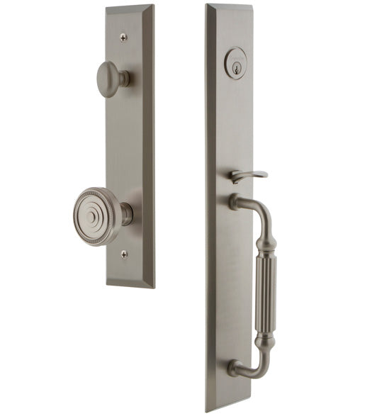 Classic Fifth Avenue Handleset with F Grip, Grandeur FAVFGR-ONE
