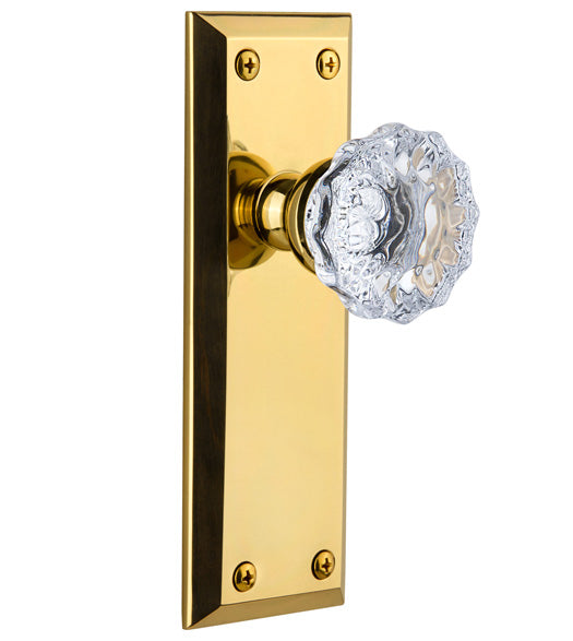 Fifth Avenue Plate With Fontainebleau Knob, Grandeur FAVFON