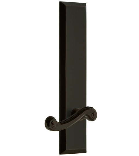 Rope Newport Lever with Fifth Avenue Plate, Grandeur FAVNEW19