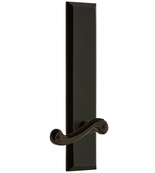 Rope Newport Lever with Fifth Avenue Plate, Grandeur FAVNEW19