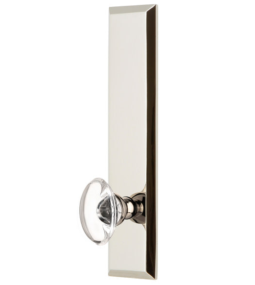 Provence Crystal Knob with Fifth Avenue Tall Plate, Grandeur FAVPRO19