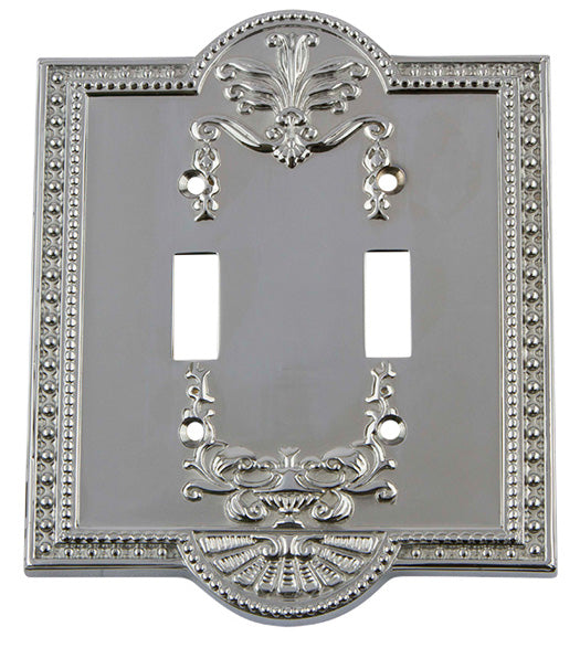 Meadows Double Toggle Light Switch Cover, Grandeur MEASWPLTT2