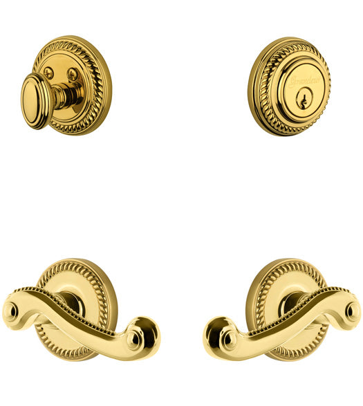 Newport Single Cylinder Entryset, Grandeur NEWNEWCOM
