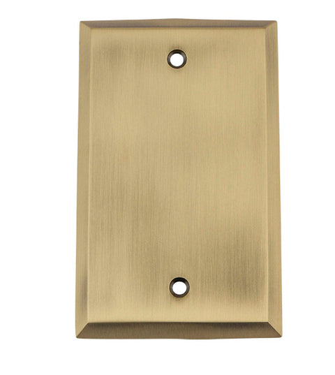 Blank New York Switch Plate, Grandeur NYKSWPLTB