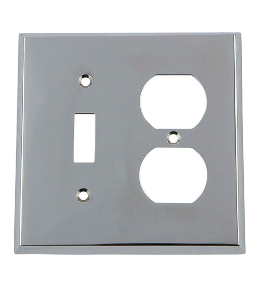 New York Outlet and Toggle Switch Plate, Grandeur NYKSWPLTTD