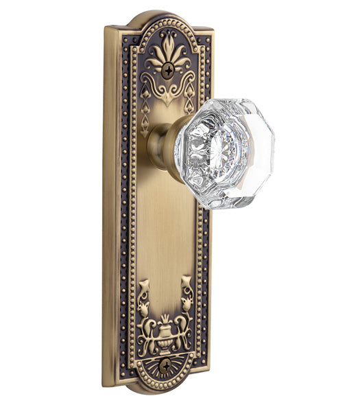 Parthenon Plate With Crystal Chambord Knob, Grandeur PARCHM