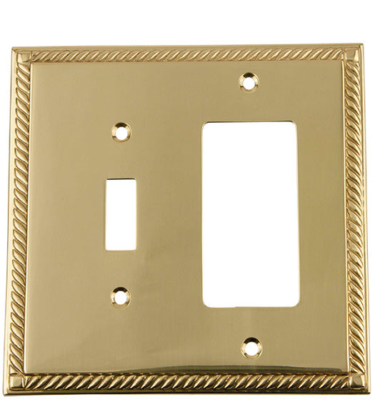 Rope Toggle and Rocker Light Switch Plate, Grandeur ROPSWPLTTR