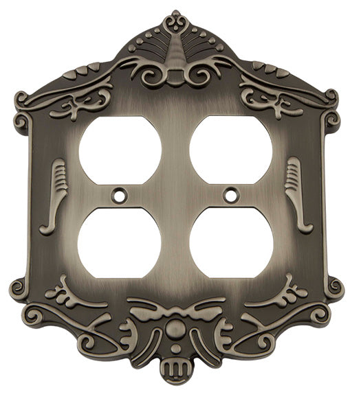 Victorian Quad Outlet Plate, Grandeur VICSWPLTD2