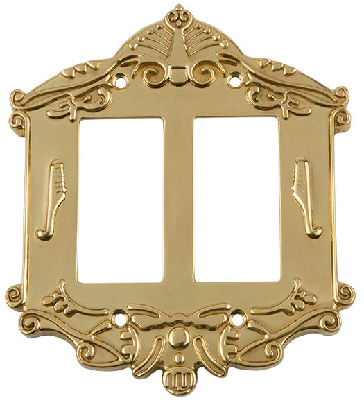 Victorian Double Rocker Switch Plate, Grandeur VICSWPLTR2
