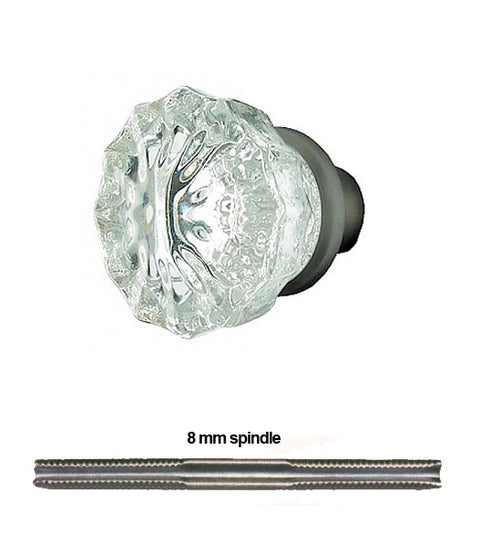 Doorware.com Crystal Knobs with Spindle, Nostalgic Warehouse