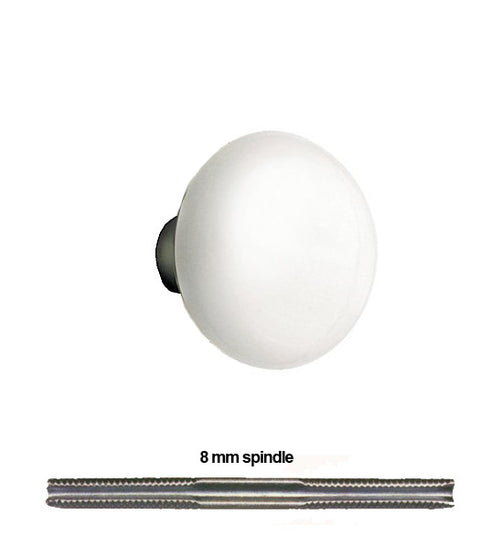 Doorware.com White Porcelain Knobs with Spindle, Nostalgic Warehouse