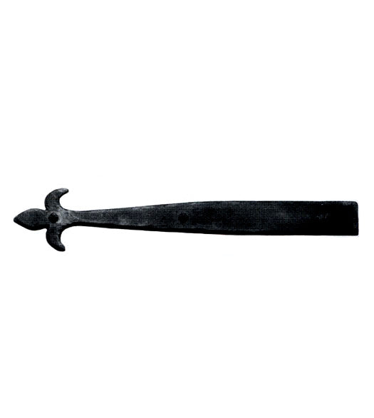 14 Inch Royal Tip Iron Art Dummy Strap Hinge, Acorn IHABP