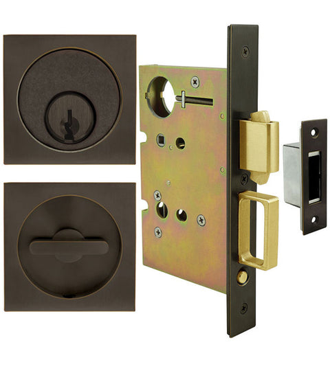 Urban Flush Pull Keyed Entry Set, INOX FH23PD8450