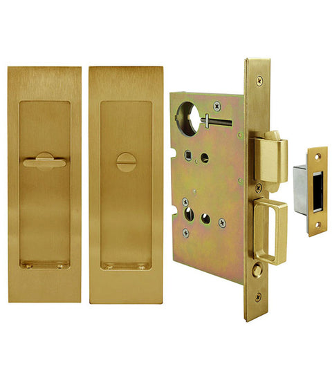 Linear Pocket Door Privacy Set, INOX FH27PD8440