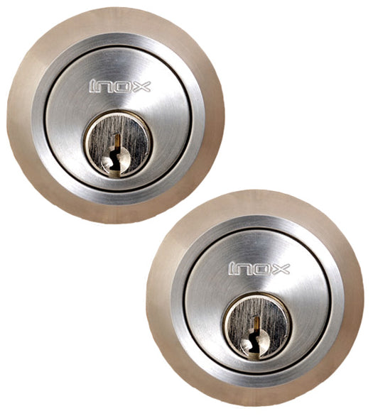 Sleek and Small Double Cylinder 2-1/16 Inch Deadbolt, INOX GD120B