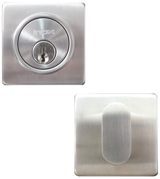 Wrought Stainless Steel Single Cylinder Deadbolt, INOX LD310B