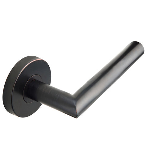 Stainless Steel Frankfurt Leverset with Round Rose, INOX RA105