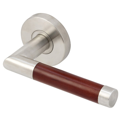 Cabernet Wood and Stainless Lever, INOX RA213