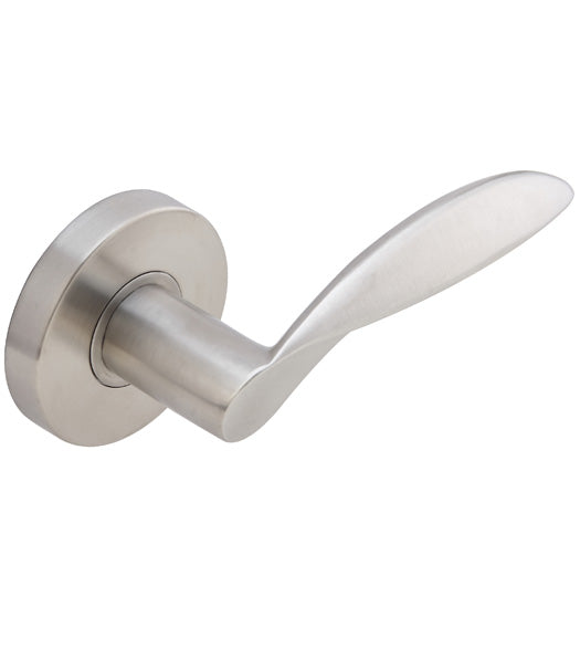 Stainless Steel Stratus Lever with Round Rose, INOX RA227