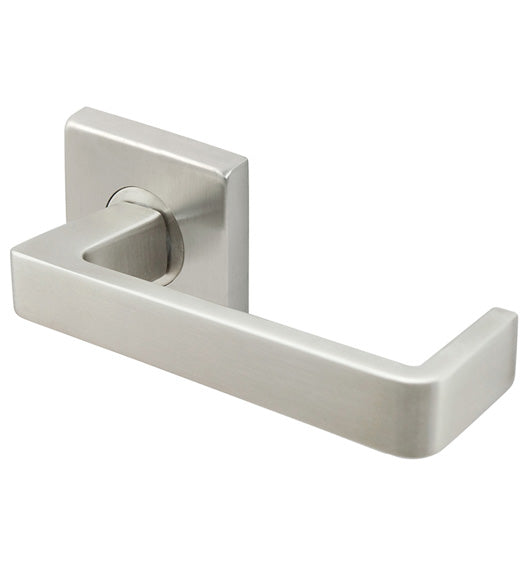 Osaka Lever with Square Rose, INOX SE346