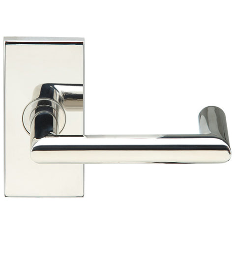 Stuttgart Lever with Rectangular Rose, INOX SH109