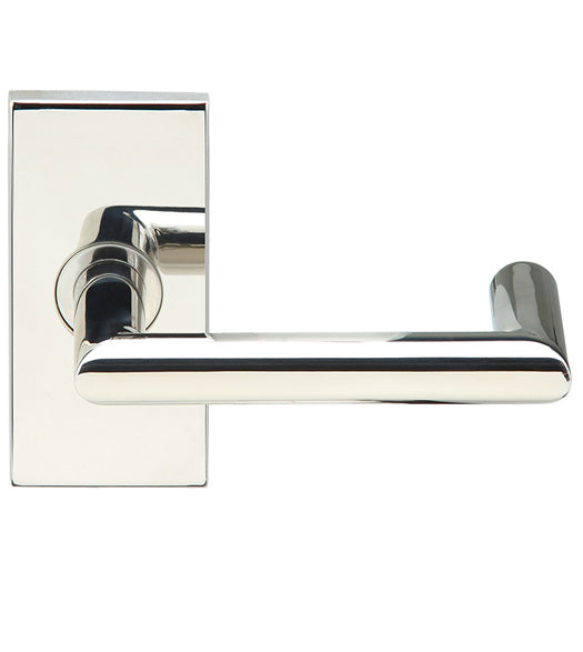 Stuttgart Lever with Rectangular Rose, INOX SH109