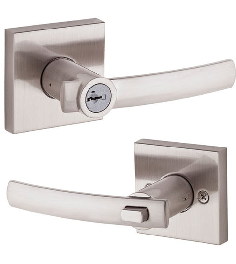 Doorware.com Sydney Square Rose Lever Set, Kwikset SYLSQT