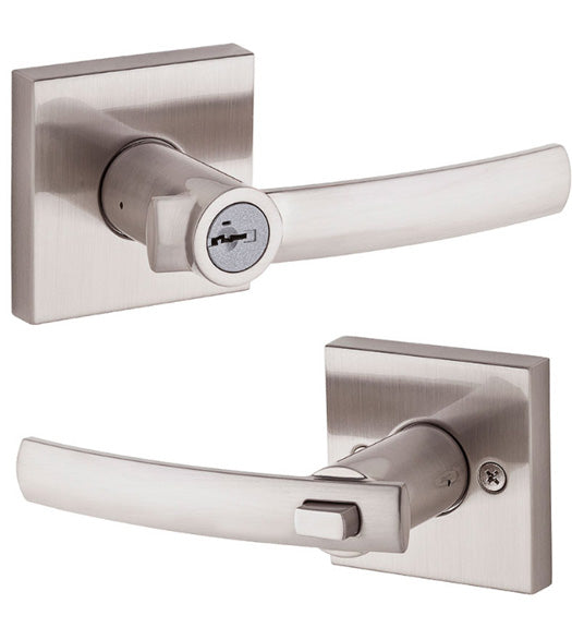 Doorware.com Sydney Square Rose Lever Set, Kwikset SYLSQT