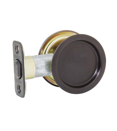Round Pocket Door Passage Set, Kwikset 334-RDT