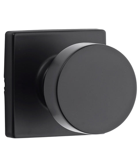 Pismo Knob with Square Rosette, Kwikset PSKSQT