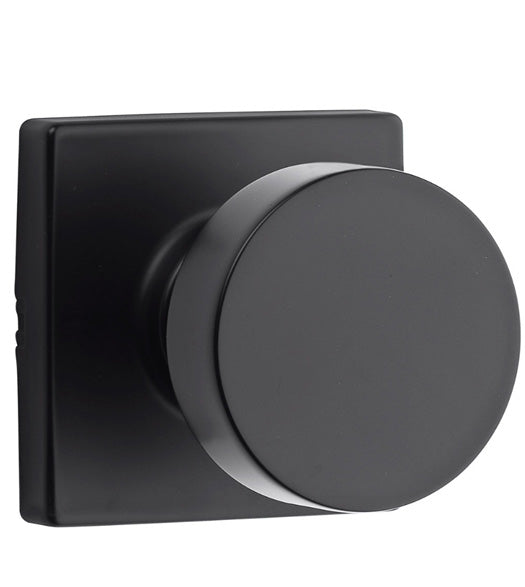 Pismo Knob with Square Rosette, Kwikset PSKSQT