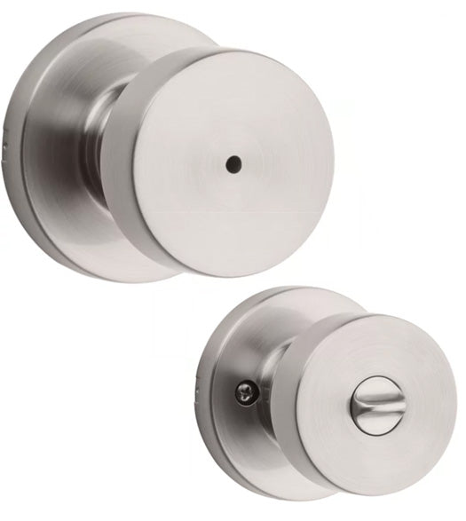 Pismo Knob with Round Rosette, Kwikset PSKRDT