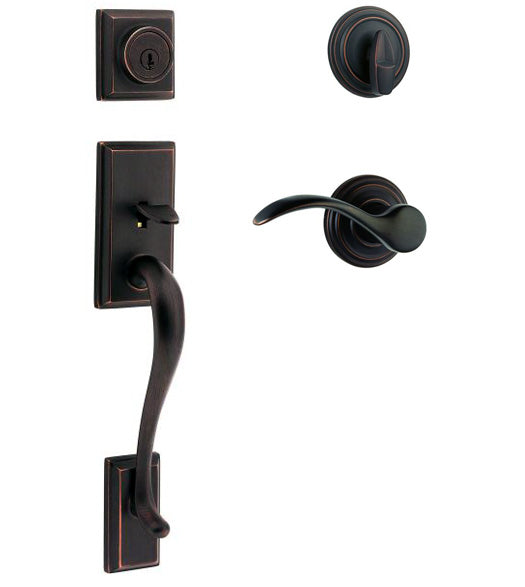 Hawthorne Single Cylinder Handleset, Kwikset 800HE
