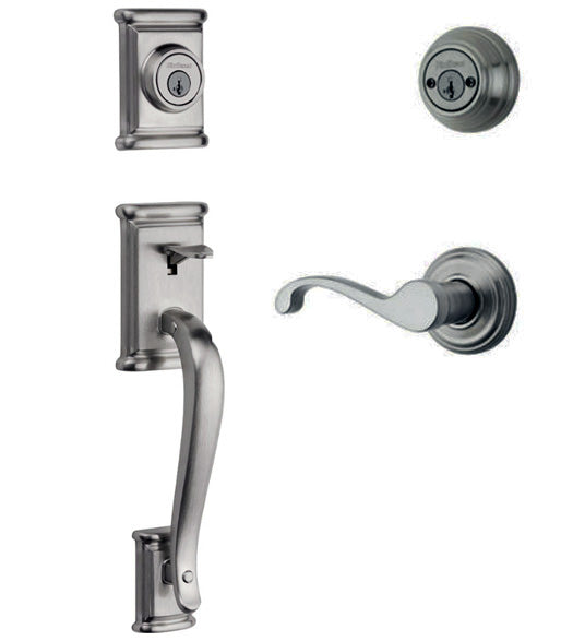 Doorware.com Ashfield Double Cylinder Handleset, Kwikset 801ADH