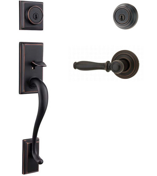Doorware.com Hawthorne Double Cylinder Handleset, Kwikset 801HE