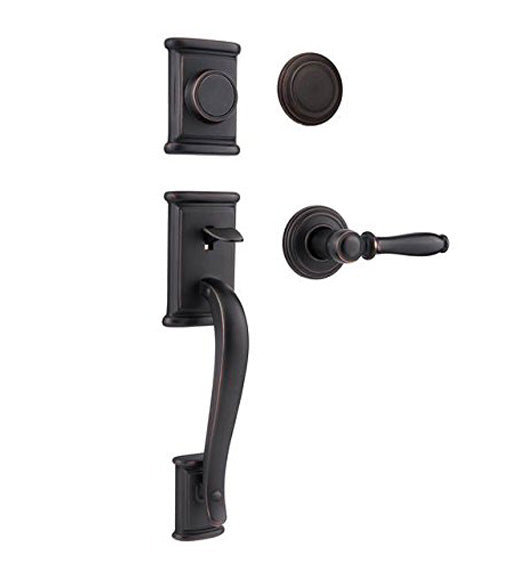 Doorware.com Ashfield Dummy Cylinder Handleset, Kwikset 802ADH