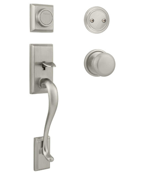 Hawthorne Dummy Cylinder Handleset, Kwikset 802HE