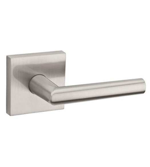 Square Rose Milan Door Lever Set, Kwikset MILSQT