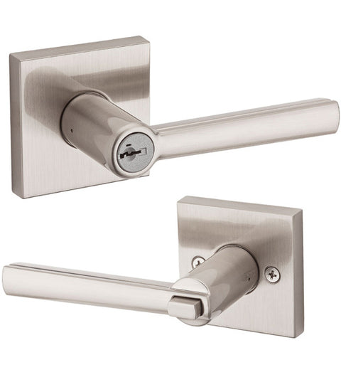 Montreal Lever with Square Rose, Kwikset MRLSQT