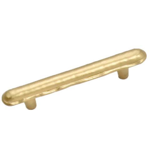 Hammered Satin Brass Cabinet Pull, Laurey 37504