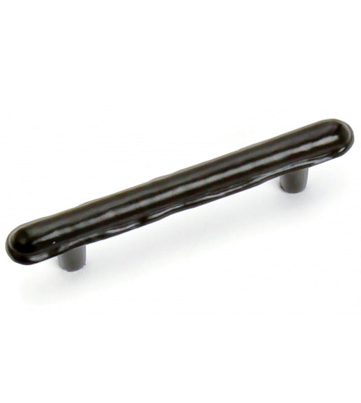 Hammered Matte Black Cabinet Pull, Laurey 37520