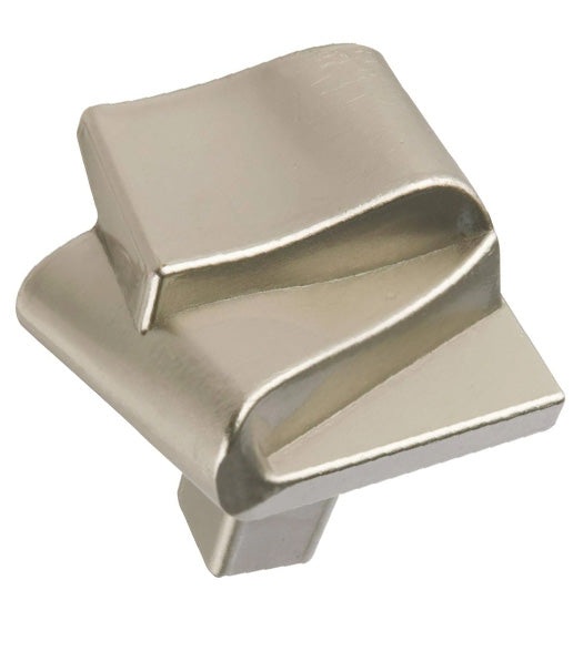 Satin Nickel Ribbon Cabinet Knob, Laurey 38428
