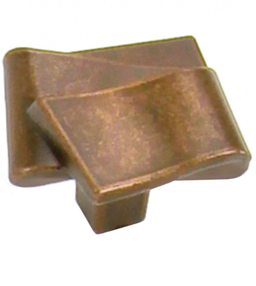 Stonewashed Bronze Ribbon Cabinet Knob, Laurey 38476
