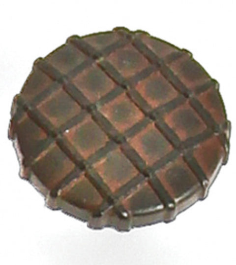 Matte Black Midtown Cabinet Knob with a Terra Cotta Wash, Laurey 39421