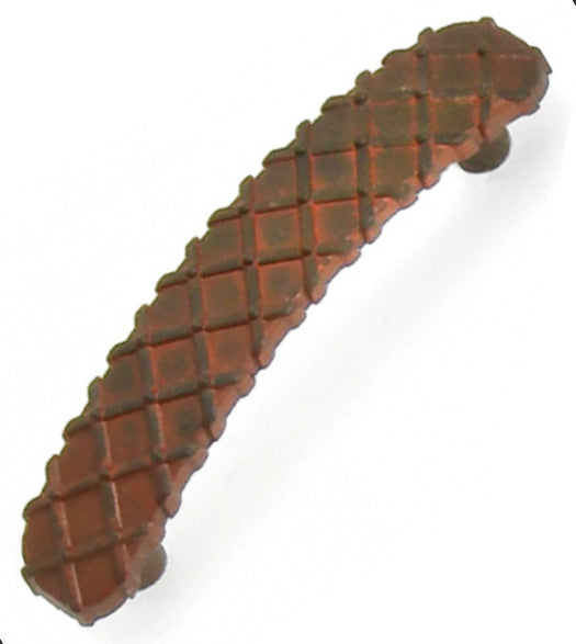 Matte Black Midtown Cabinet Pull with a Terra Cotta Wash, Laurey 39521