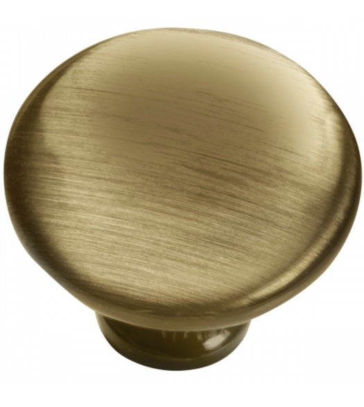 Antique Brass 1-1/4 Diameter Cabinet Knob, Laurey 55505