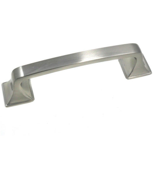 Small Satin Nickel Newport Cabinet Pull, Laurey 57128