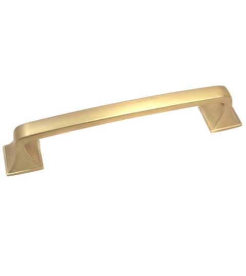 Large Satin Brass Newport Cabinet Pull, Laurey 57204